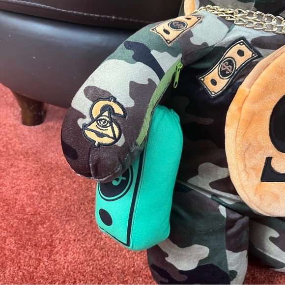 Sprayground Limited Edition Camo Money Bear Backpack - Picture 4 of 8